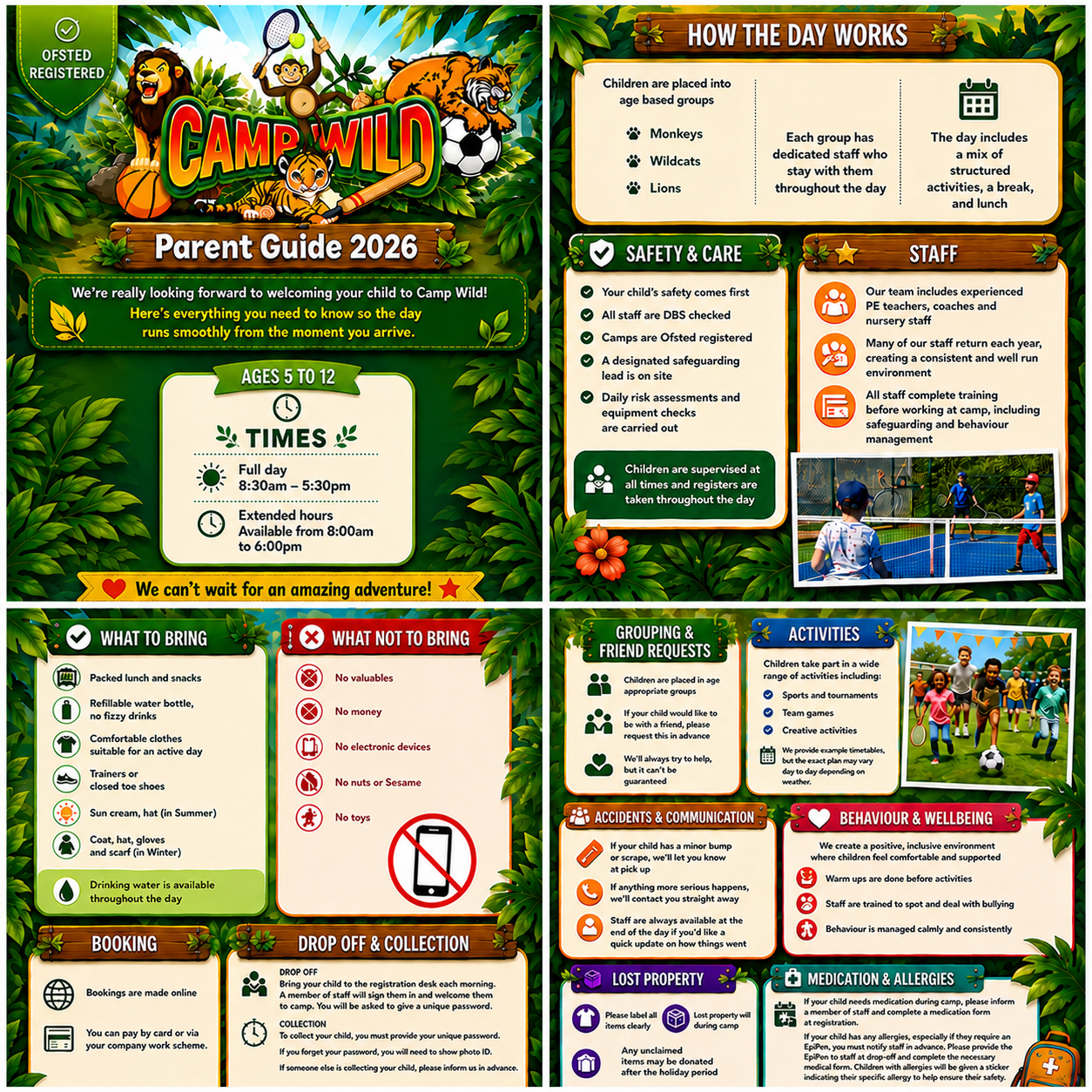 parents guide for Camp Wild